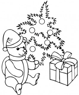 266x320 Cute Christmas Teddy Bear Coloring Pages And Pictures, Photos
