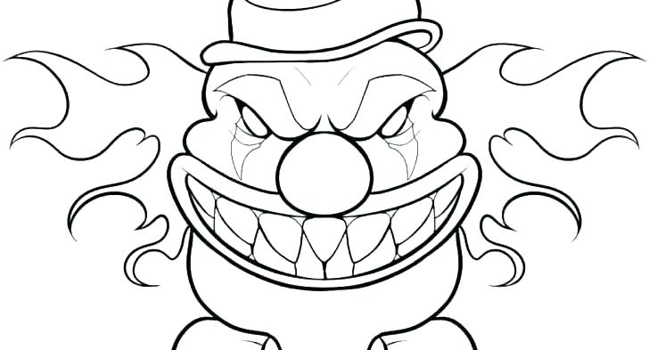 728x393 Clown Colouring Images Clown Coloring Page Clown Coloring Sheets