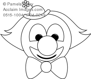 300x261 Cute Clown Coloring Pages Best Circus Coloring Pages Images