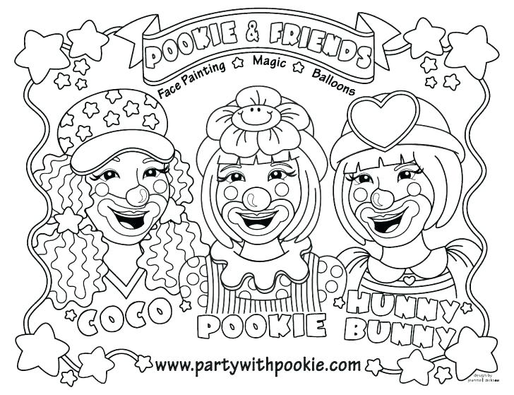 728x559 Clown Coloring Pages For Adults