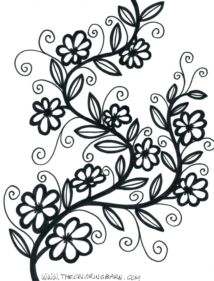 Cute Coloring Pages Of Flowers at GetDrawings | Free download