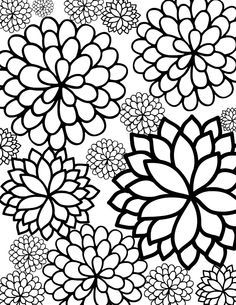 236x305 Free Printable Bursting Blossoms Flower Coloring Page Free