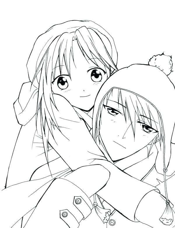 600x784 Emo Girl Coloring Pages Cute Couple Coloring Pages Anime Couple