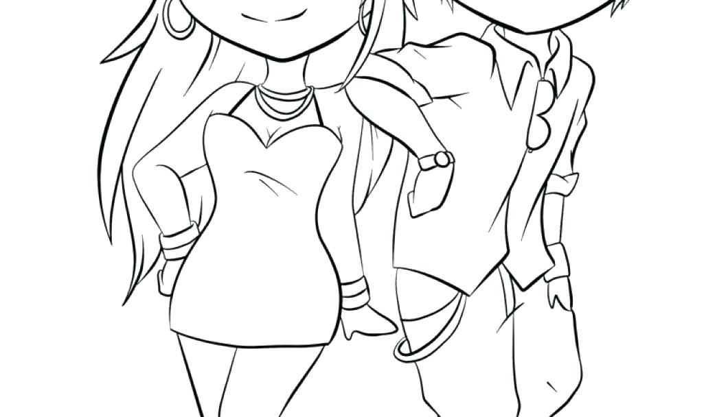 1060x608 Anime Couples Coloring Pages Romantic Couple Anime Coloring Page