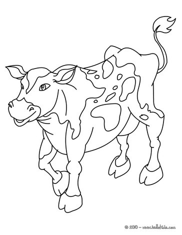 364x470 Cute Cow Coloring Pages