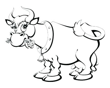 450x359 Coloring Cow