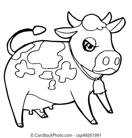 450x470 Cow Coloring Page Coloring Book Pages Cow Coloring Book Cow