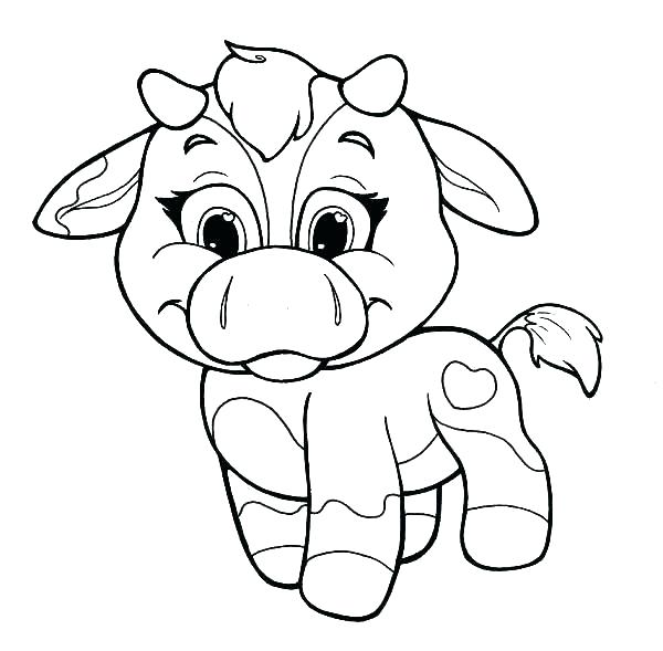 600x589 Cow Coloring Page Coloring Pages Of Cows Inspirational Cow