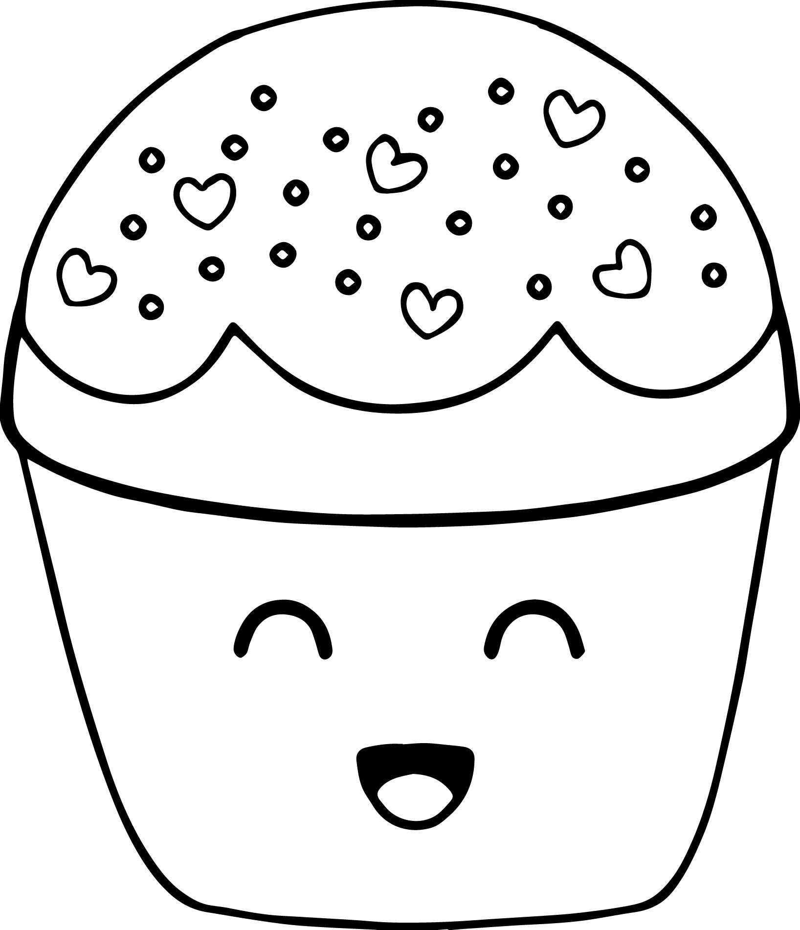 Cute Cupcake Coloring Pages at GetDrawings.com | Free for personal use
