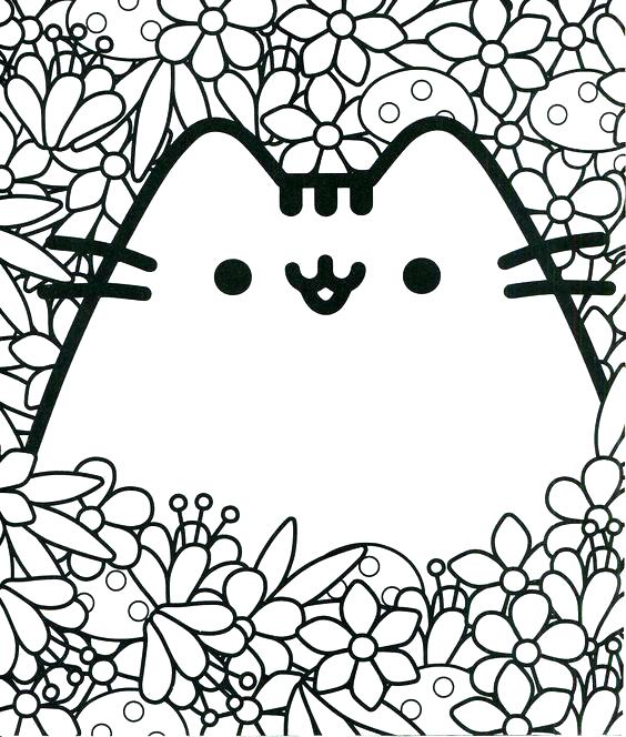 564x664 Pusheen Coloring Pages