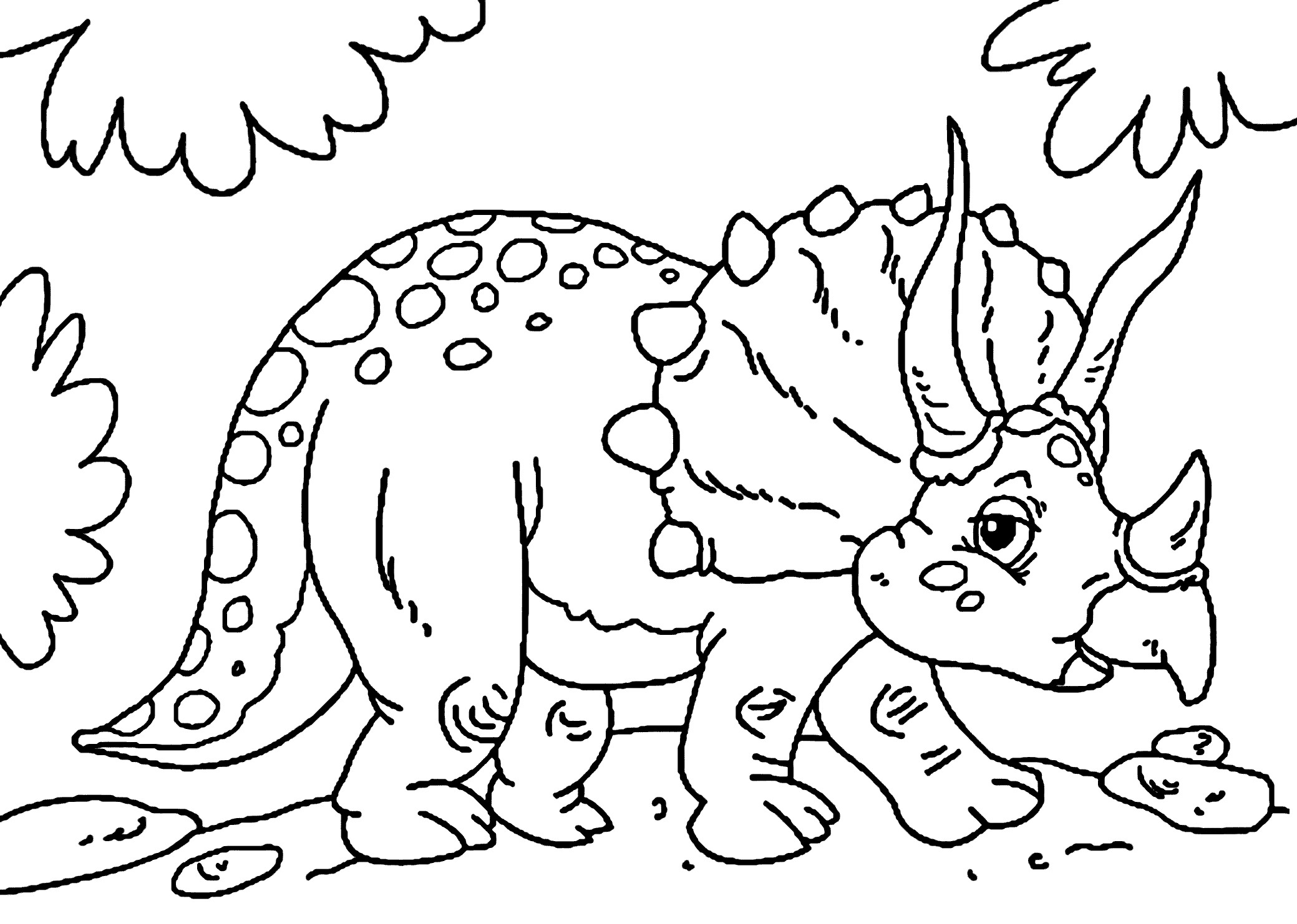 2079x1483 Coloring Games Dinosaurs Luxury Cute Little Triceratops Dinosaur