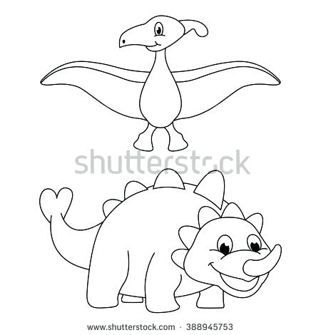 450x470 Cute Cartoon Dinosaur Coloring Pages Kids Coloring Baby Dinosaur