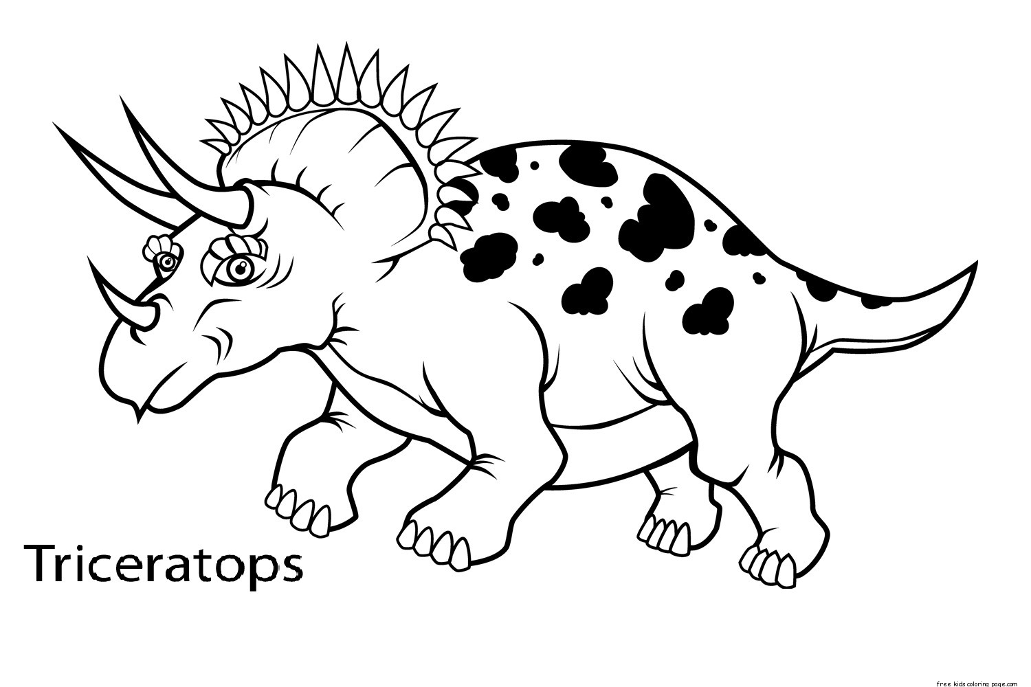 1500x1000 Cute Dinosaur Coloring Page Baby Dinosaur Coloring Pages