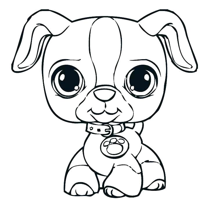 Cute Dog Coloring Pages at GetDrawings | Free download