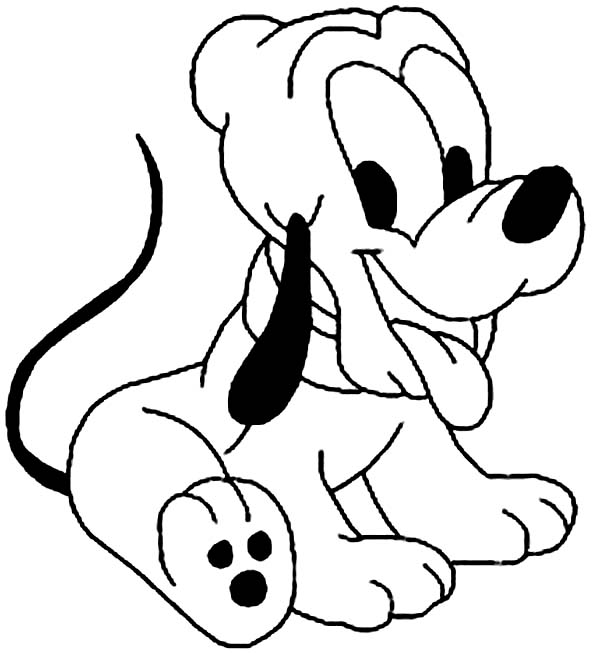 600x653 Cute Dog Coloring Pages