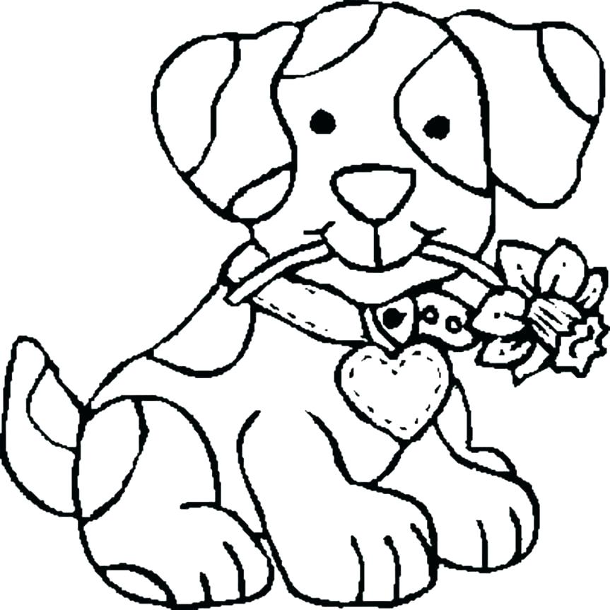 863x863 Coloring Pages Of Cute Dogs