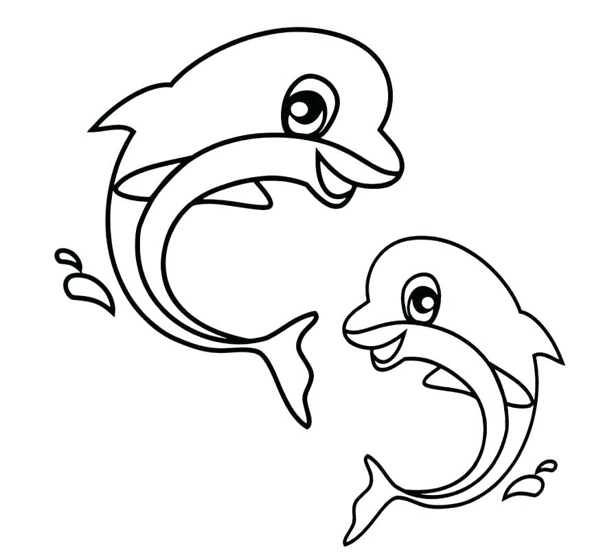 878x804 Cute Dolphin Coloring Pages Cute Dolphin Coloring Pages Cute