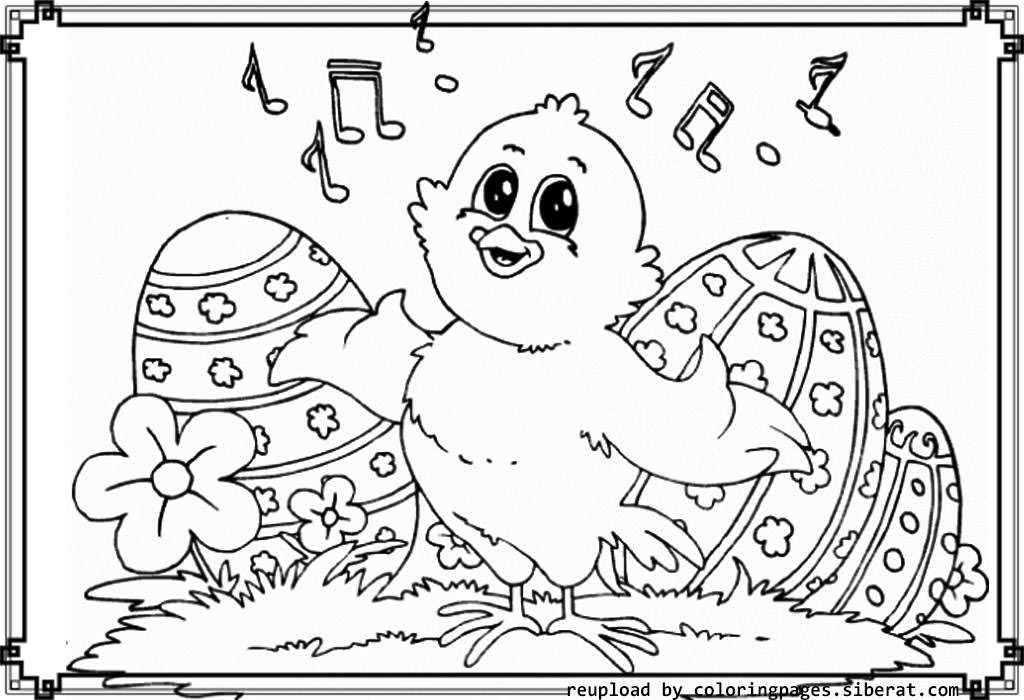 1024x700 Cute Easter Coloring Pages