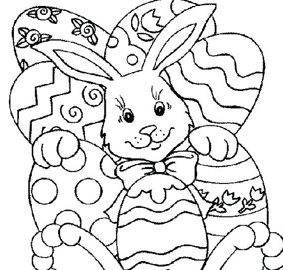 570x543 Easter Bunny Coloring Pages Awesome Cute Easter Coloring Pages