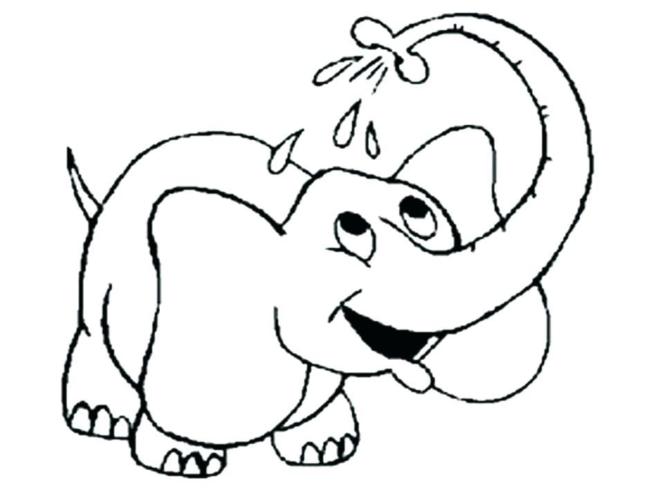 948x711 Cute Baby Elephant Coloring Pages Cartoon Idea Free Fuhrer Cute