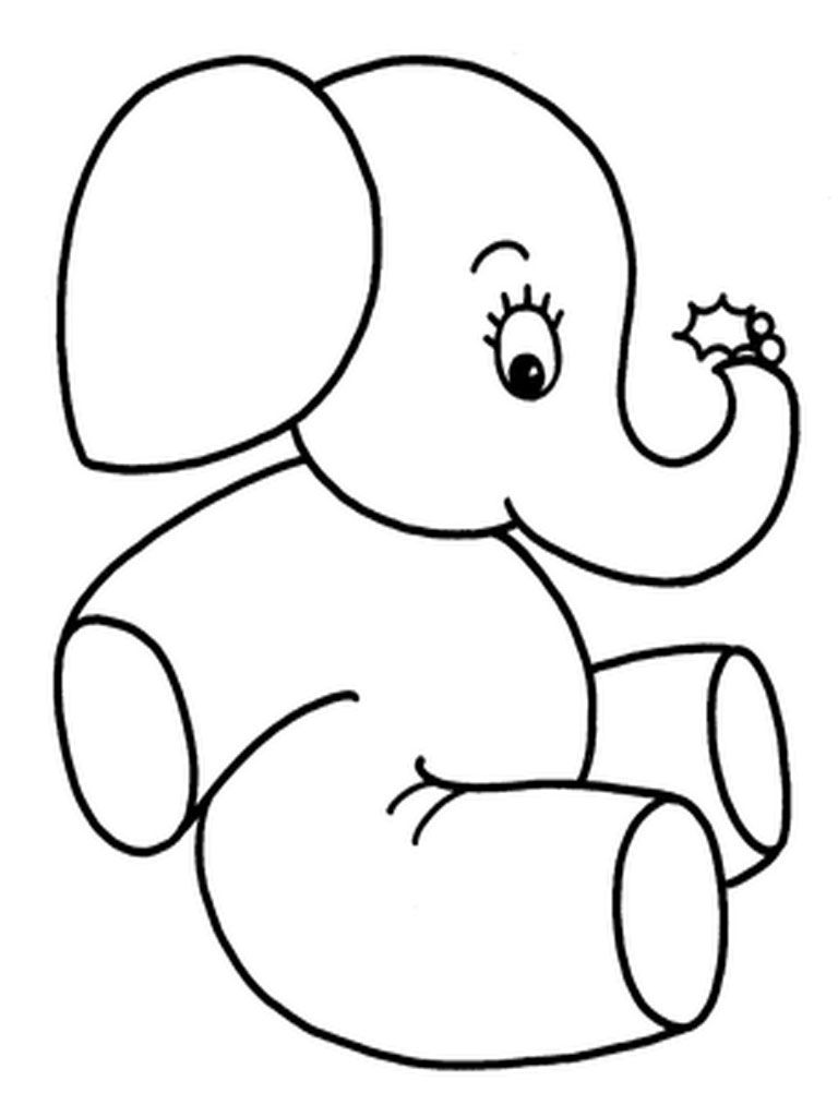 768x1024 Cute Elephant Coloring Pages Baby Elephant Coloring Pages