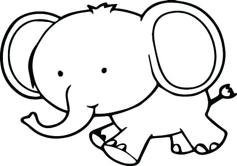 476x333 Cute Elephant Coloring Pages