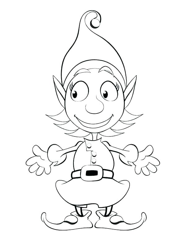 600x775 Elf Coloring Pages Coloring Pages Of Elves Elf Coloring Page Elves
