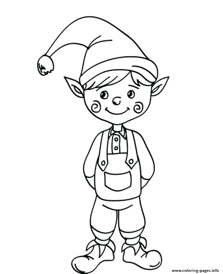 736x903 Christmas Elf Coloring Pages Cute Elf Coloring Pages Print Cute