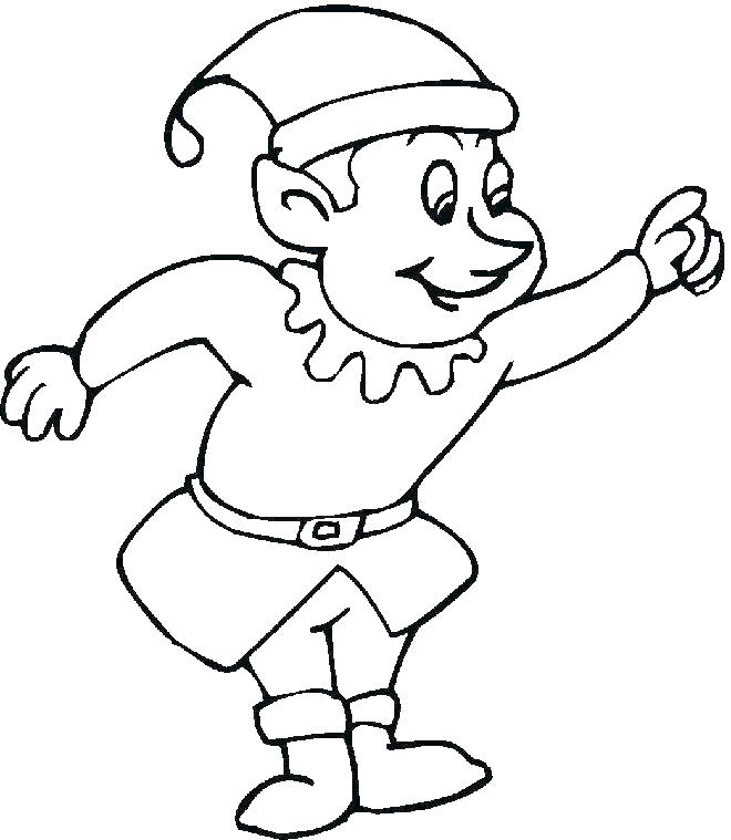 Cute Elf Coloring Pages at GetDrawings | Free download