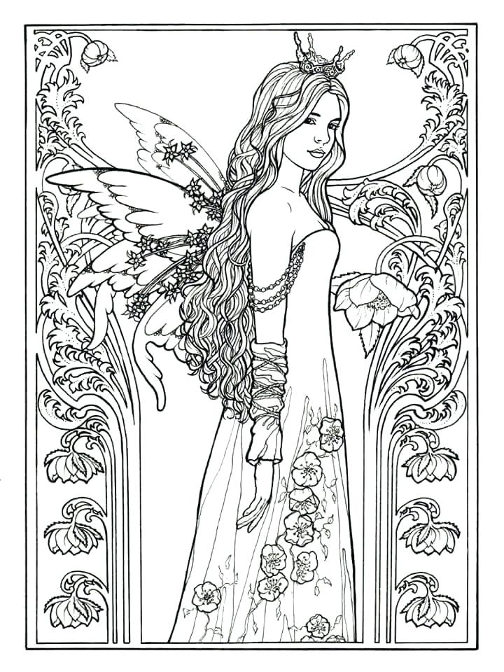 720x960 Coloring Pages Of Fairies Cute Fairy Coloring Pages For Adults