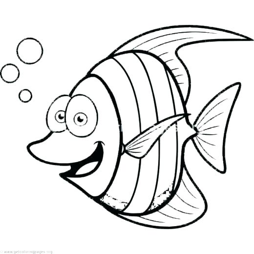 520x520 Tuna Fish Coloring Page Cartoon Fish Coloring Pages Cute Fish