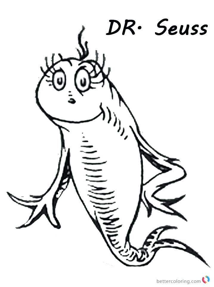 718x960 One Fish Two Fish Coloring Pages