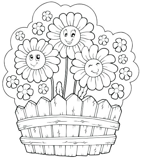 456x510 Cute Flower Coloring Pages Coloring Pages New Printable Spring