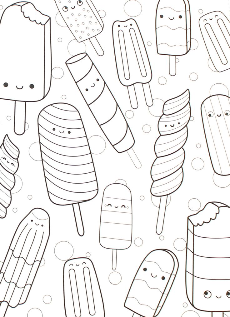 Cute Food Coloring Pages at GetDrawings | Free download