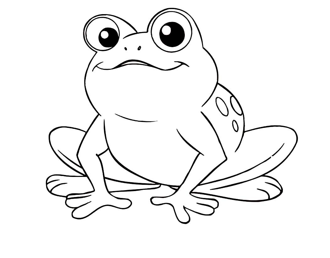 1050x821 Cute Frog Coloring Pages Page Innovative With Best Arilitv Com