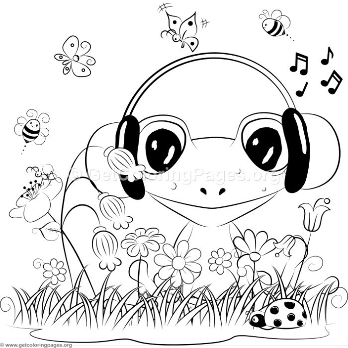700x700 Cute Frog Coloring Pages
