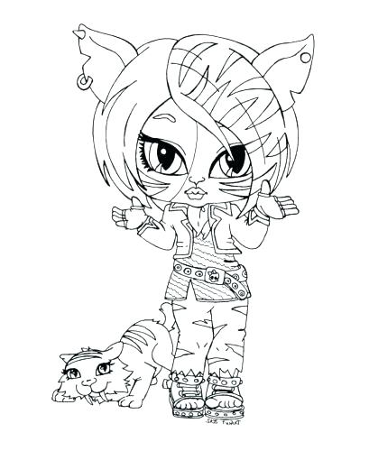 409x500 Cute Monster Coloring Pages