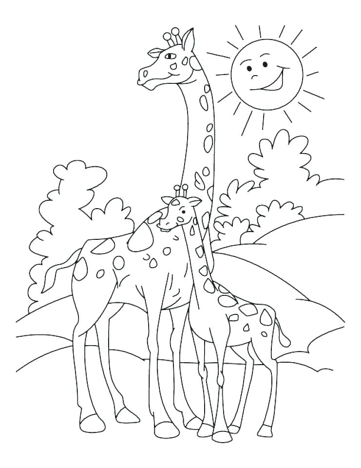 741x960 Cartoon Giraffe Coloring Page Cartoon Giraffe Coloring Pages