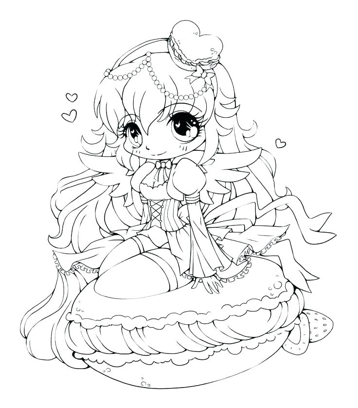 736x838 Girl Coloring Pages Fresh Anime Girl Coloring Pages Print Food