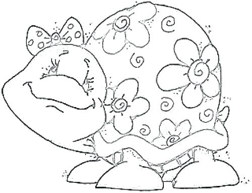 500x382 Printable Turtle Coloring Pages Cute Coloring Pages Of Turtles