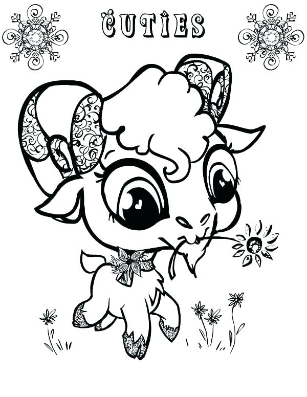 600x776 Coloring Pages Of Goats
