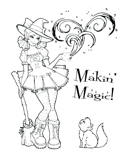 400x518 Cute Halloween Coloring Pages Printable Deepart