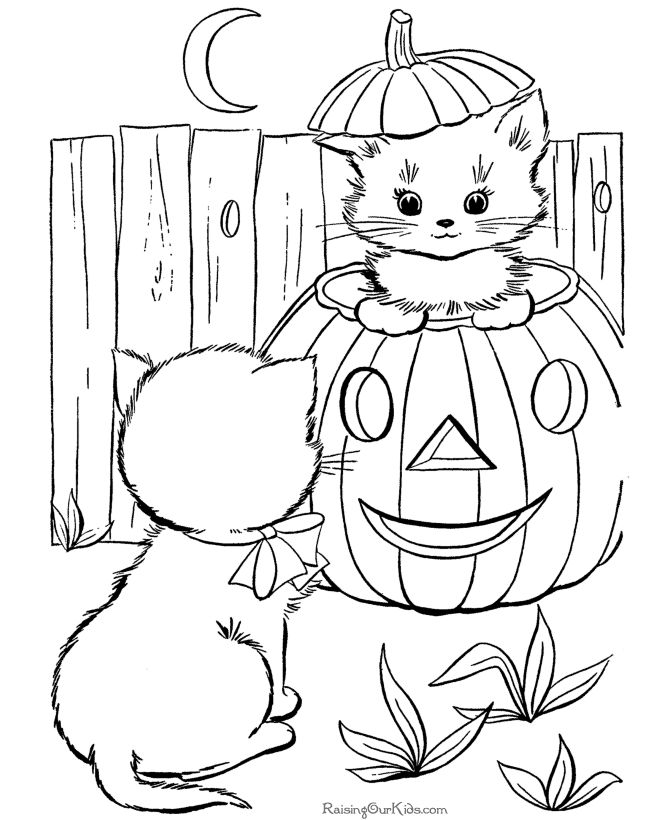 Cute Halloween Coloring Pages Printable