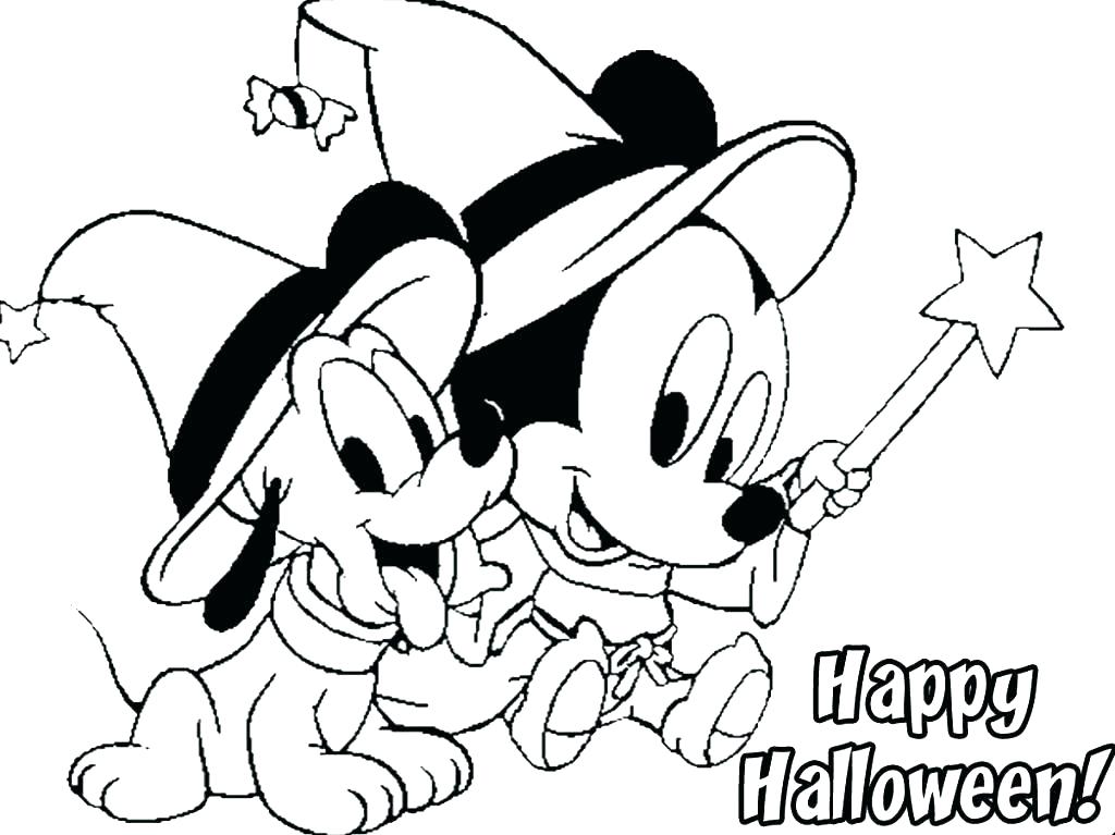 1024x767 Cute Halloween Coloring Pages Printable Happy Coloring Page