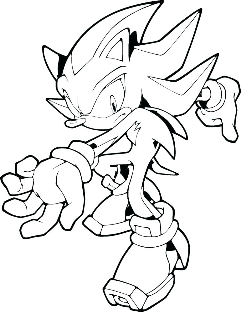 770x998 Hedgehog Coloring Pages Shadow The Hedgehog Coloring Pages T