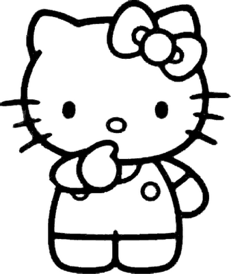 338x400 Hello Kitty Coloring Pages Adult And Children's Coloring Pages