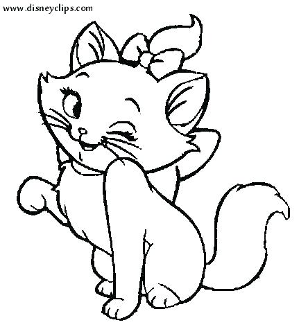 444x472 Kitty Coloring Pages Outstanding Cute Cat Coloring Pages To Print