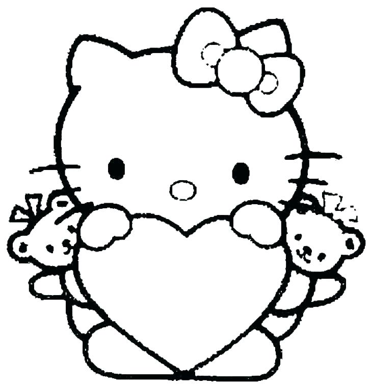 728x758 Printable Coloring Pages For Kids Hello Kitty Vanda