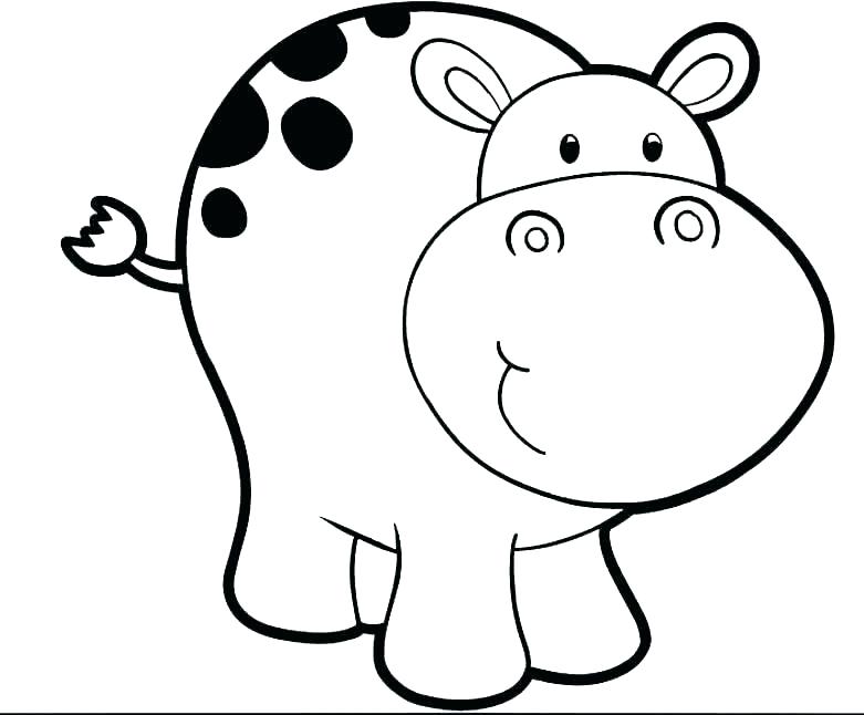 781x646 Hippo Coloring Pages To Print Hippo Coloring Book Pages Hippo
