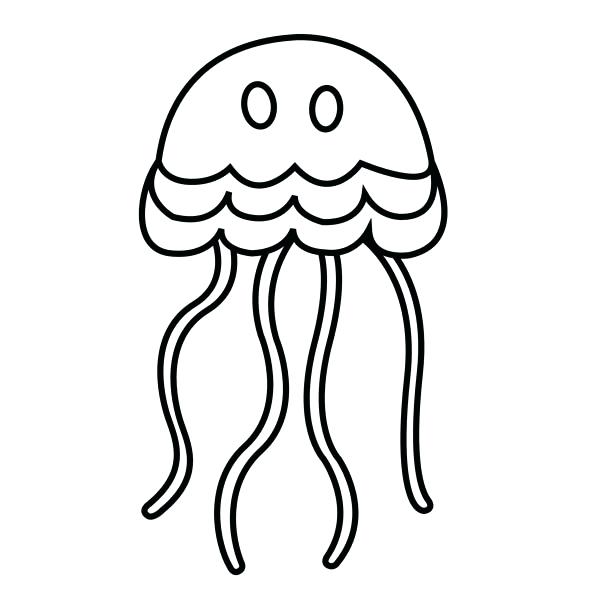 600x600 Jellyfish Coloring Page Jellyfish Coloring Pages Spongebob